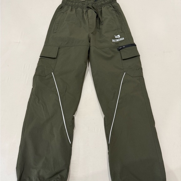 Balenciaga Other - Balenciaga Olive Green Cargo Pants with Reflective Trim